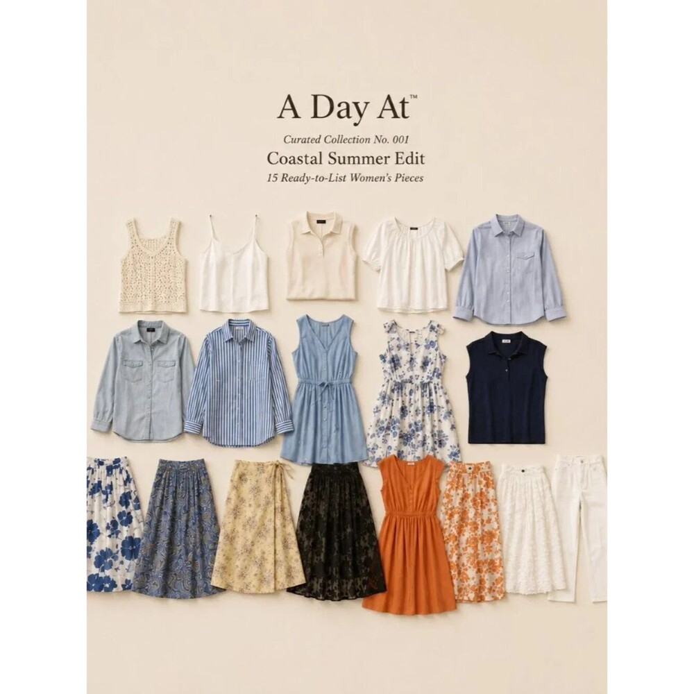 15 Pc Women's Clothing Reseller Lot Boutique Inventory Coastal Summer Collection